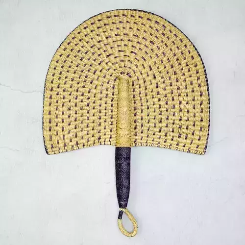 African Handwoven Fan 31