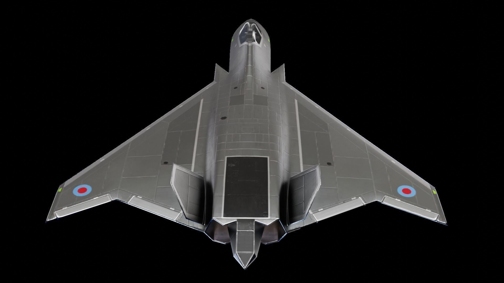 BAE Systems Tempest British Concept Fighter Low-poly 3D model_4