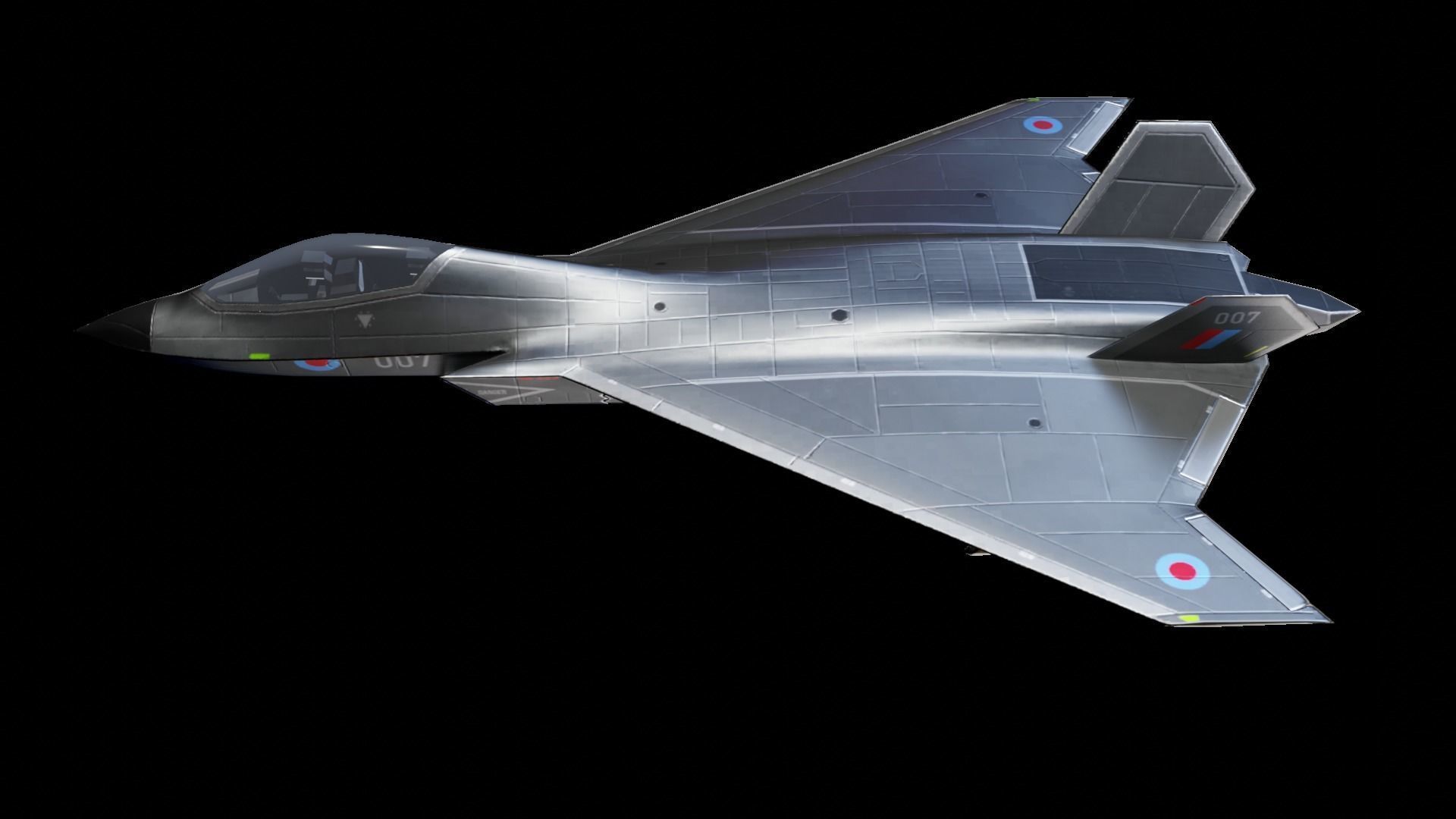 BAE Systems Tempest British Concept Fighter Low-poly 3D model_6