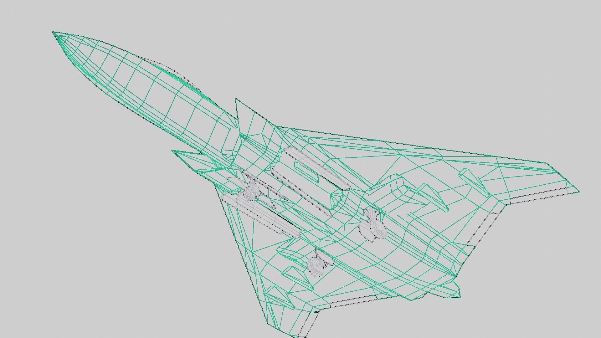 BAE Systems Tempest British Concept Fighter Low-poly 3D model_13