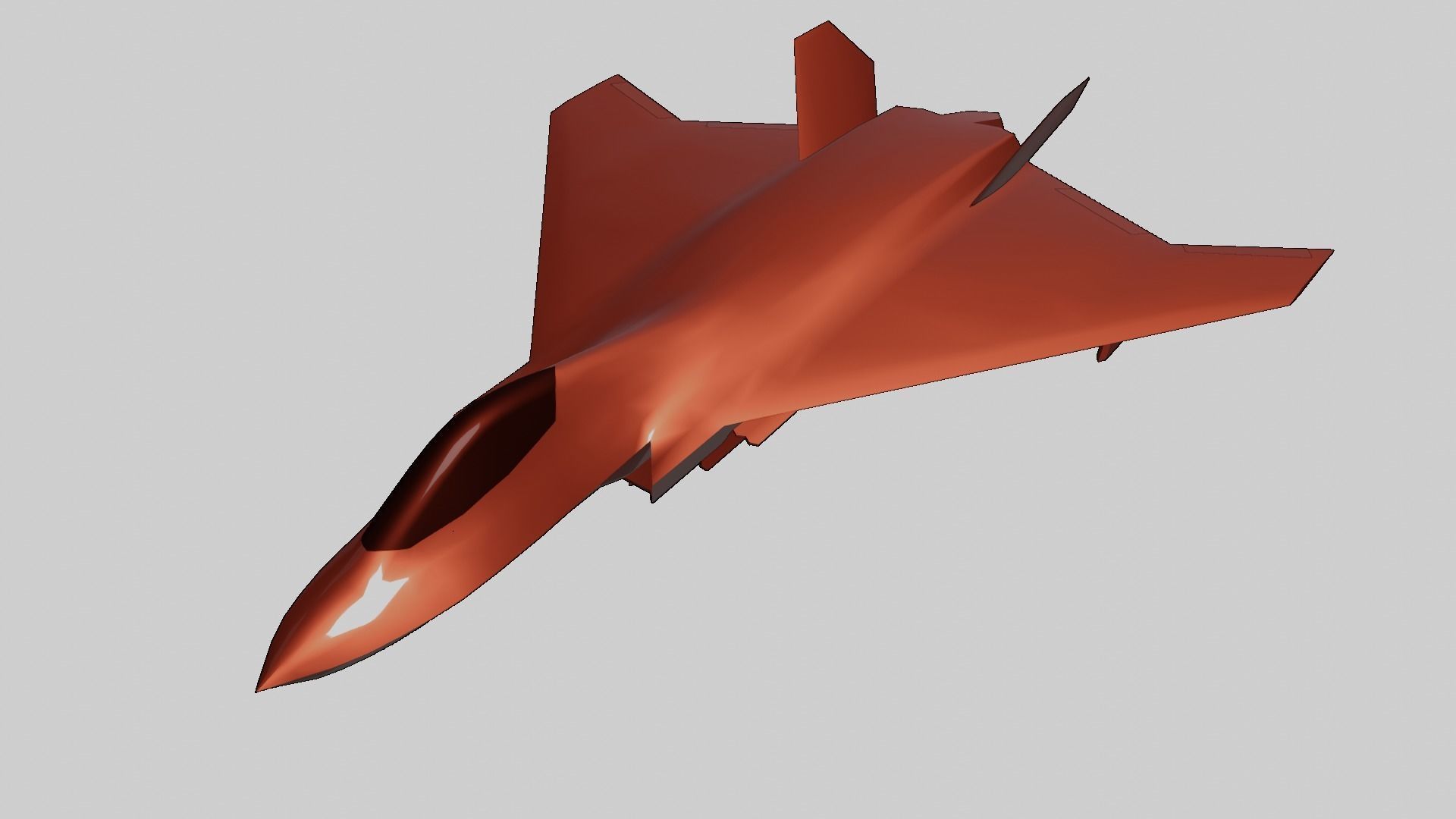 BAE Systems Tempest British Concept Fighter Low-poly 3D model_11