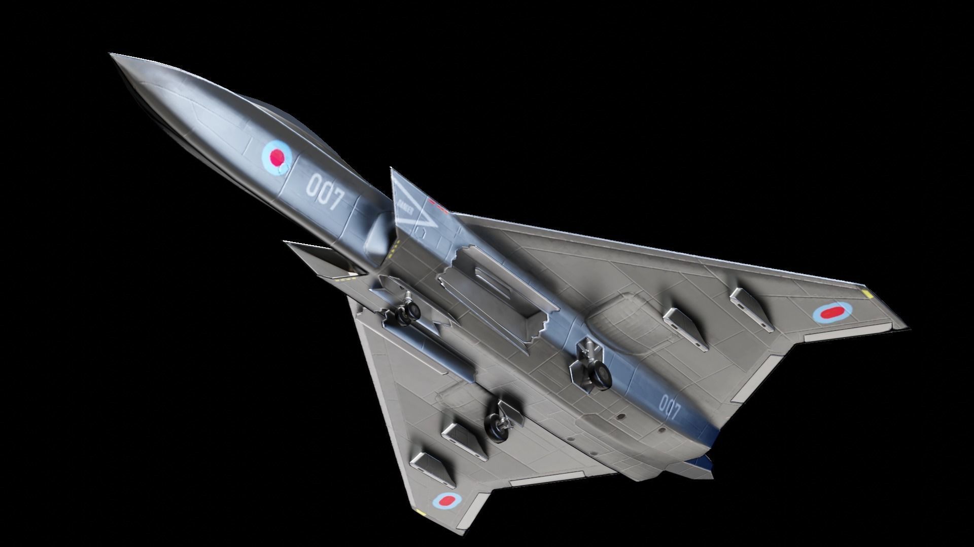 BAE Systems Tempest British Concept Fighter Low-poly 3D model_2
