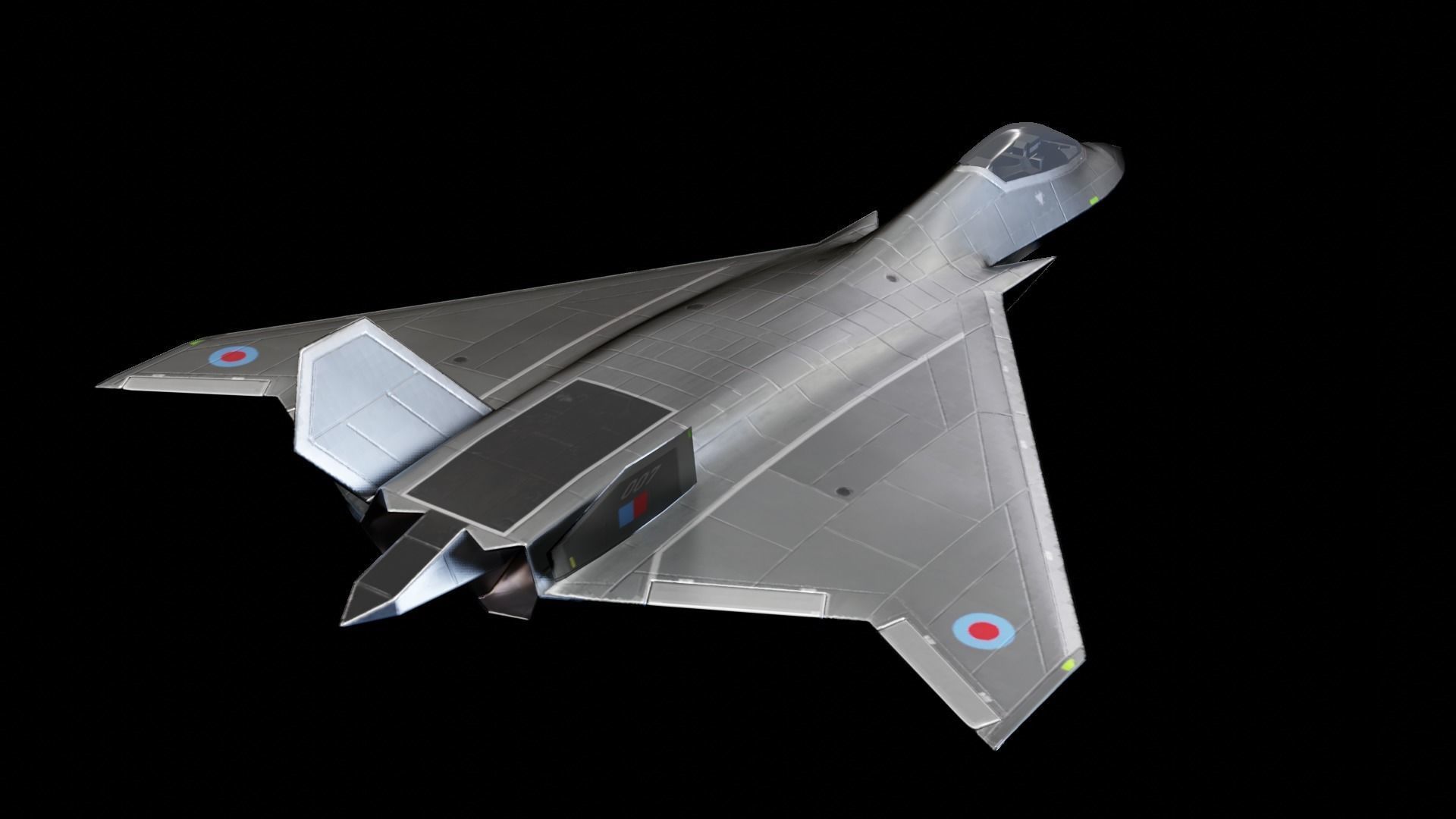 BAE Systems Tempest British Concept Fighter Low-poly 3D model_1