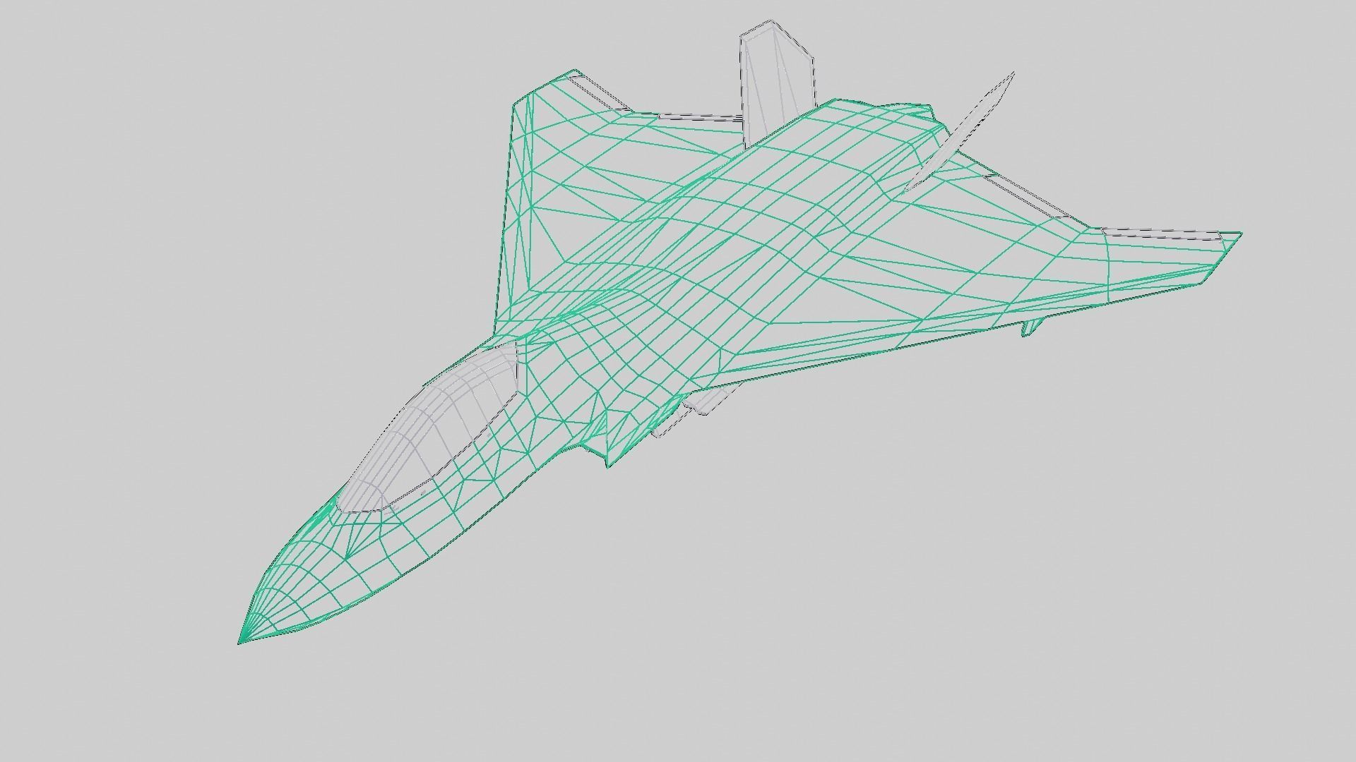 BAE Systems Tempest British Concept Fighter Low-poly 3D model_12