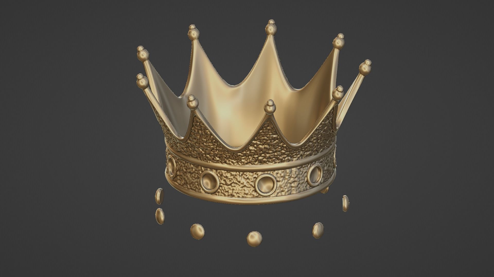 Crown 3D print model_4