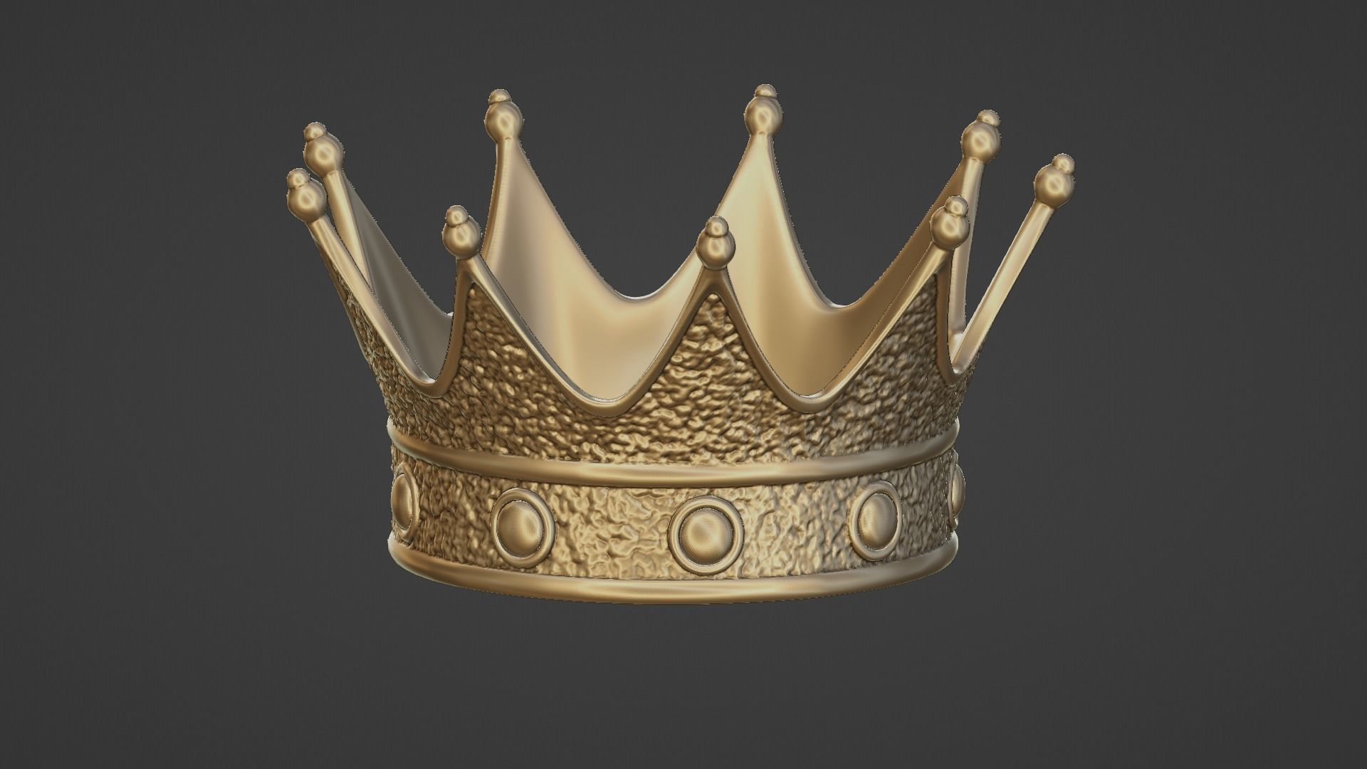 Crown 3D print model_3