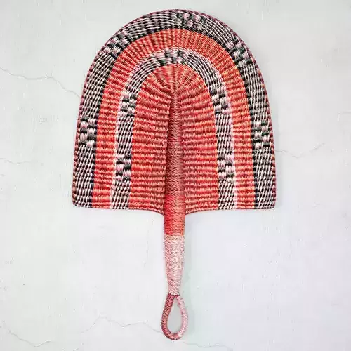 African Handwoven Fan 32