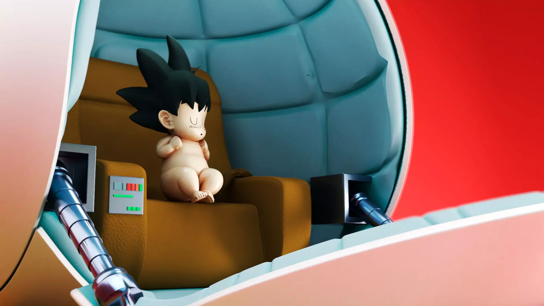 dragon ball goku capsule 3D print model_0