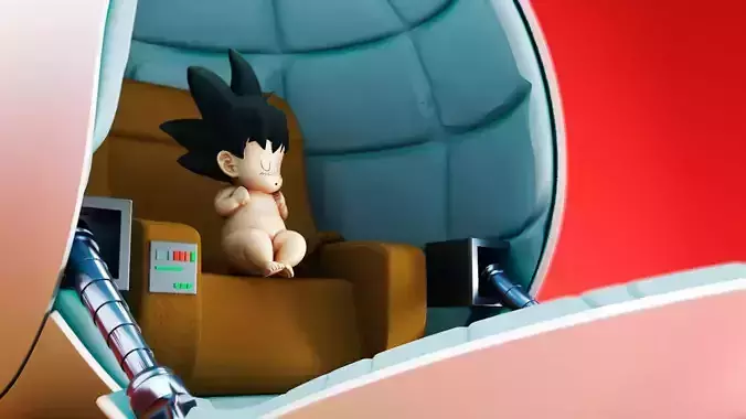 dragon ball goku capsule 3D print model