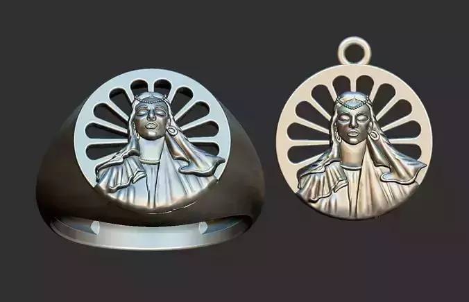 Saint Sara Kali Ring and Pendant