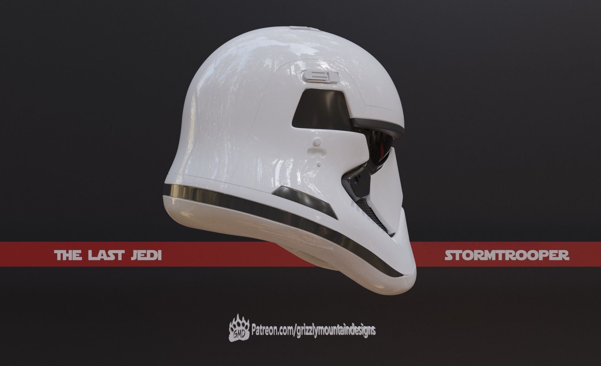 The Last Jedi Storm trooper accurate helmet FOTK ready to print 3D print model_4