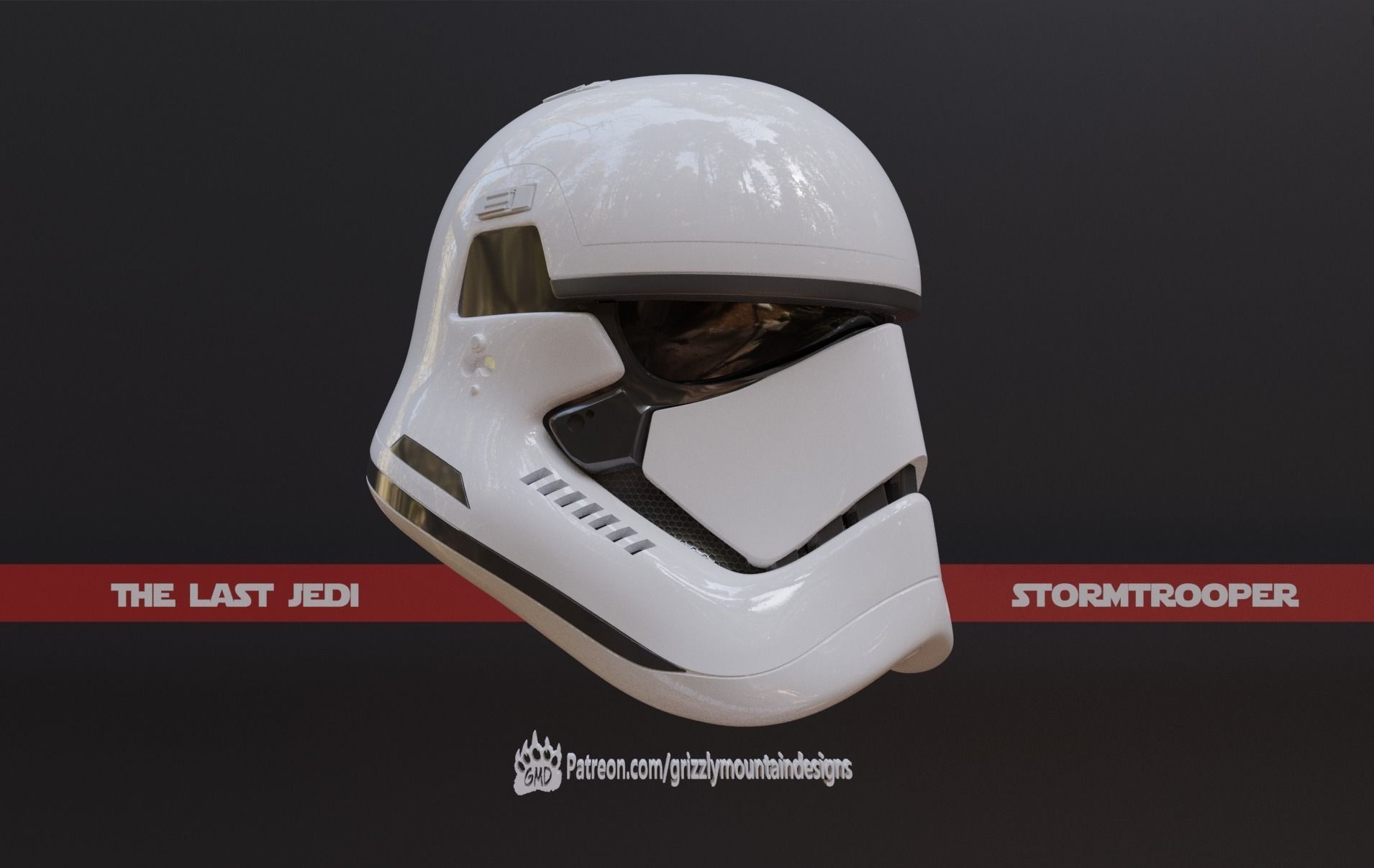 The Last Jedi Storm trooper accurate helmet FOTK ready to print 3D print model_6