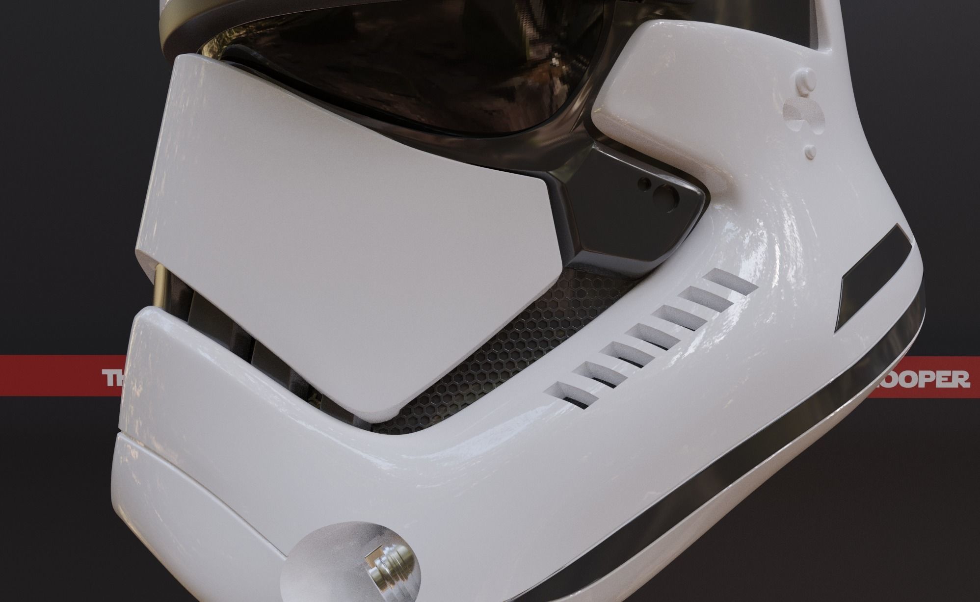 The Last Jedi Storm trooper accurate helmet FOTK ready to print 3D print model_9