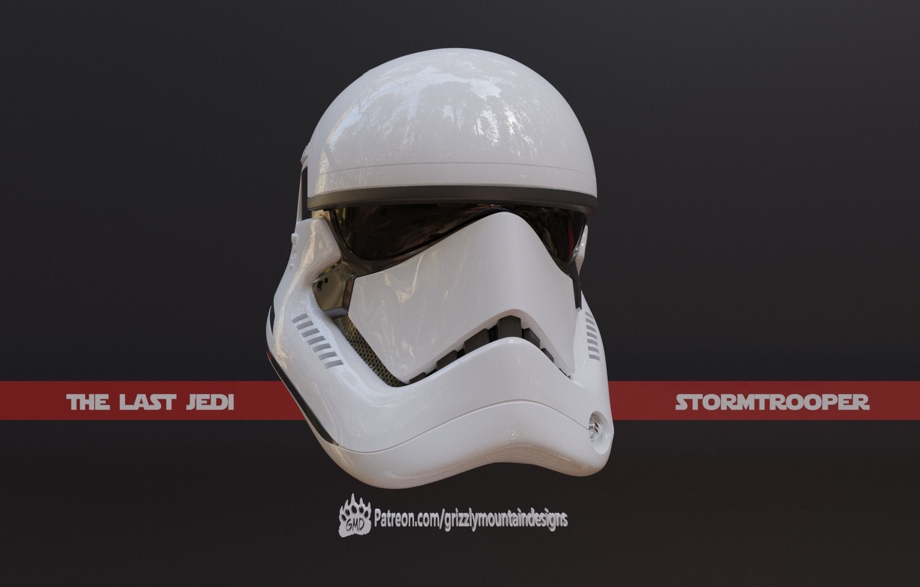 The Last Jedi Storm trooper accurate helmet FOTK ready to print 3D print model_7