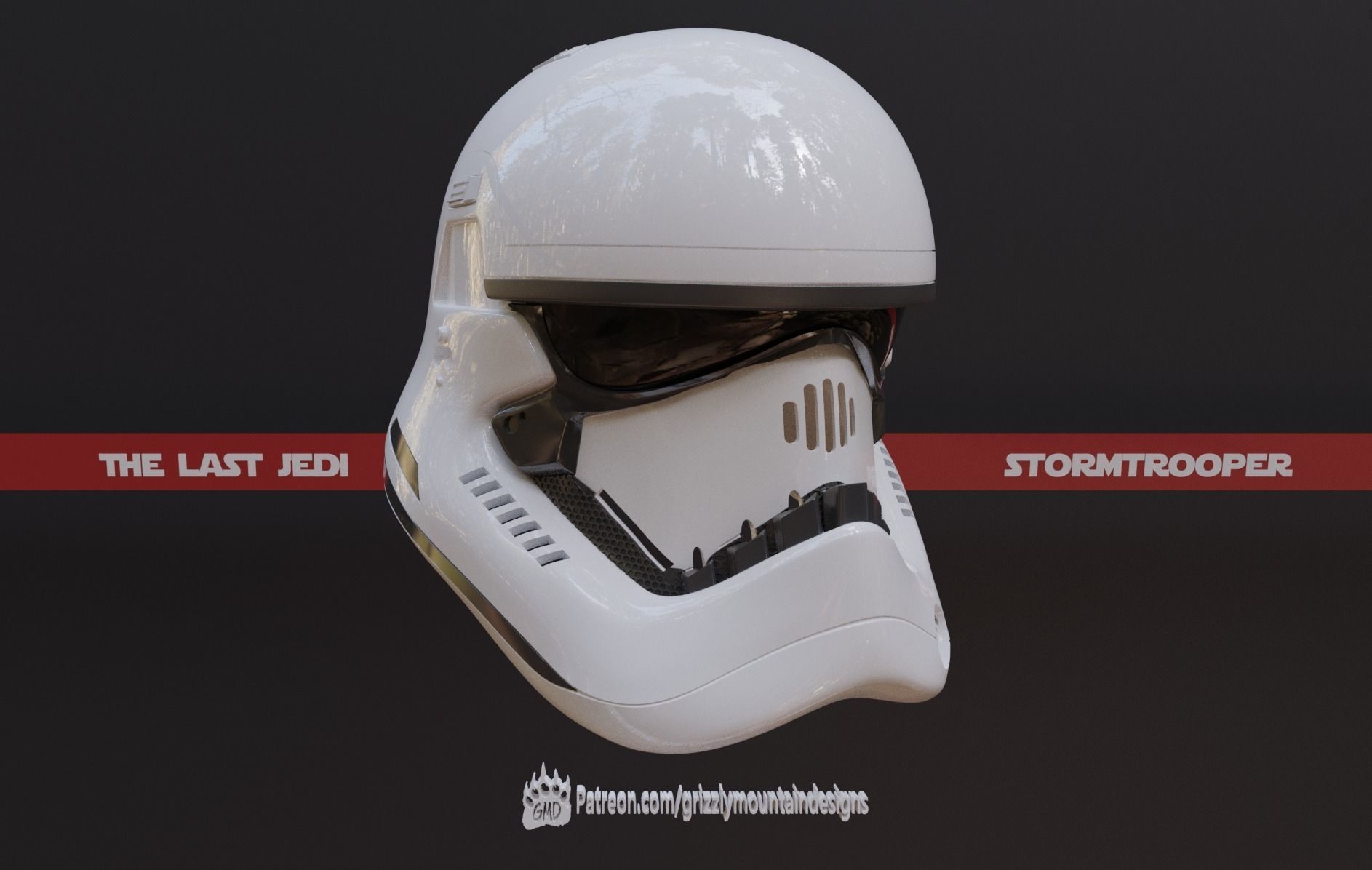 The Last Jedi Storm trooper accurate helmet FOTK ready to print 3D print model_10