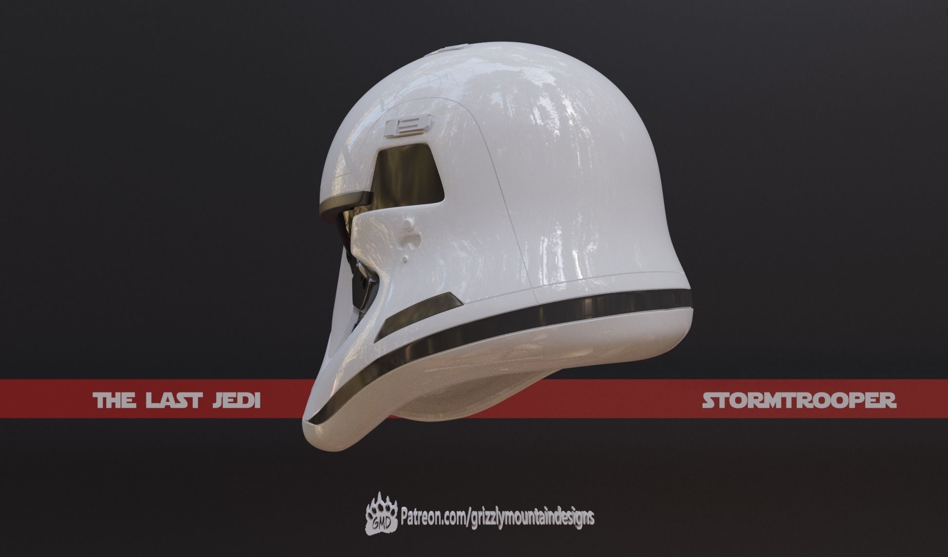 The Last Jedi Storm trooper accurate helmet FOTK ready to print 3D print model_2