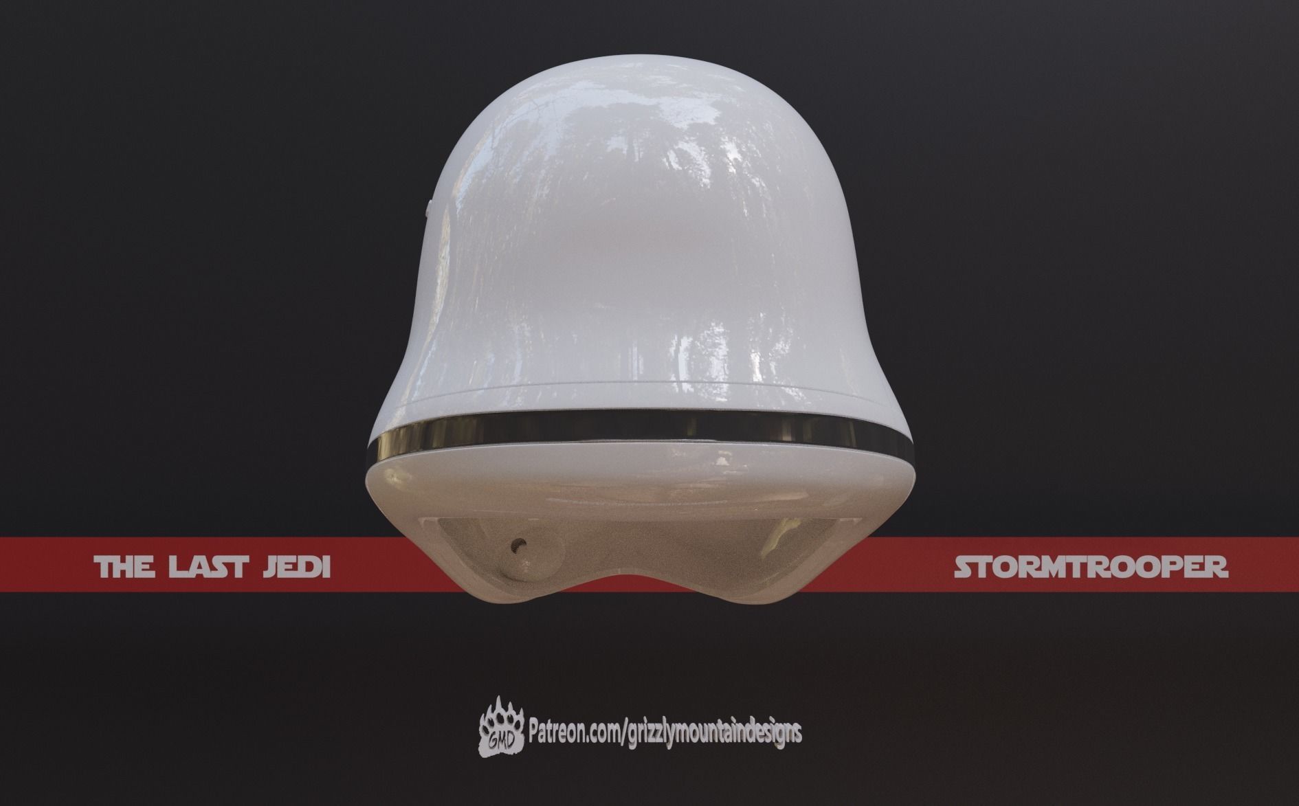 The Last Jedi Storm trooper accurate helmet FOTK ready to print 3D print model_3