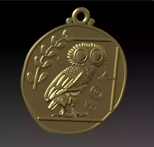 double sided Greek pendant   two options