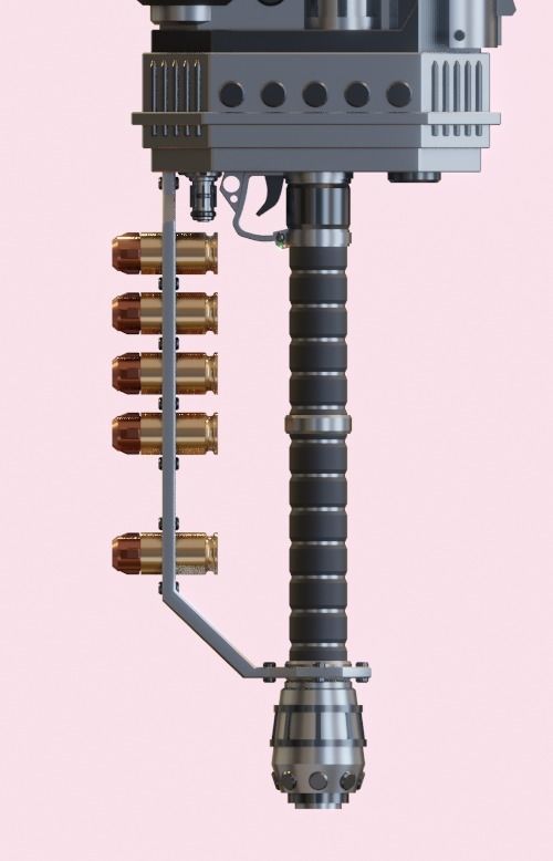 Giant Shooting Sword  3D model  Low-poly 3D model_2