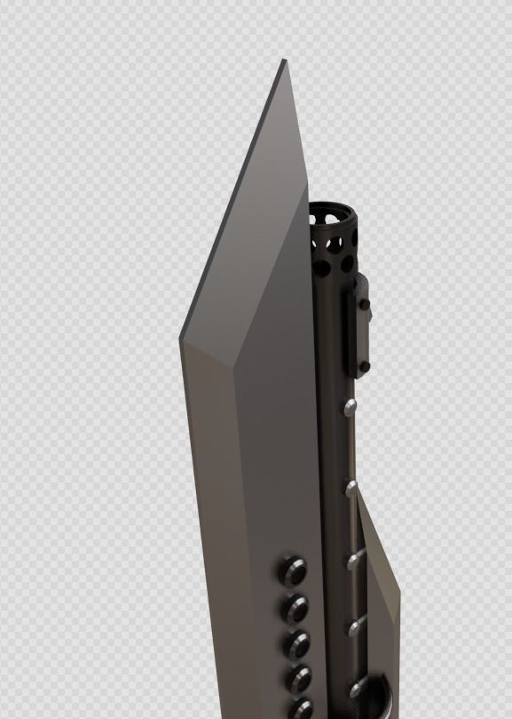 Giant Shooting Sword  3D model  Low-poly 3D model_7