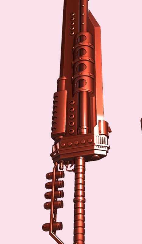 Giant Shooting Sword  3D model  Low-poly 3D model_6