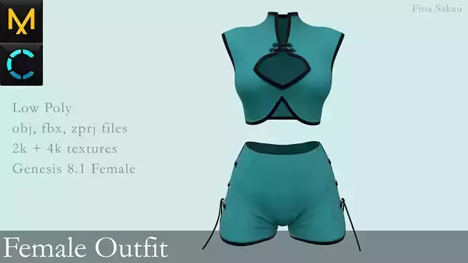 Female Outfit Marvelous Designer
