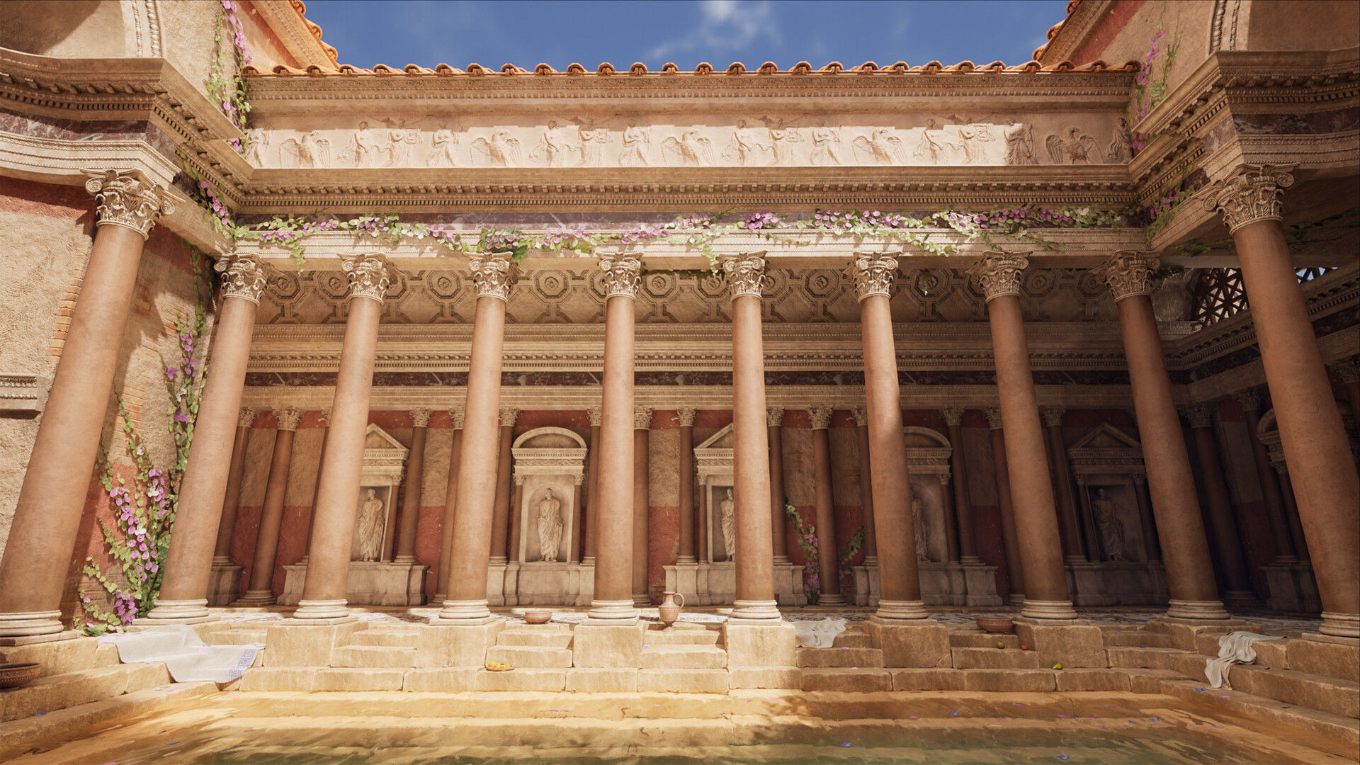66 Columns Rome Greece and Persia Low-poly 3D model_9