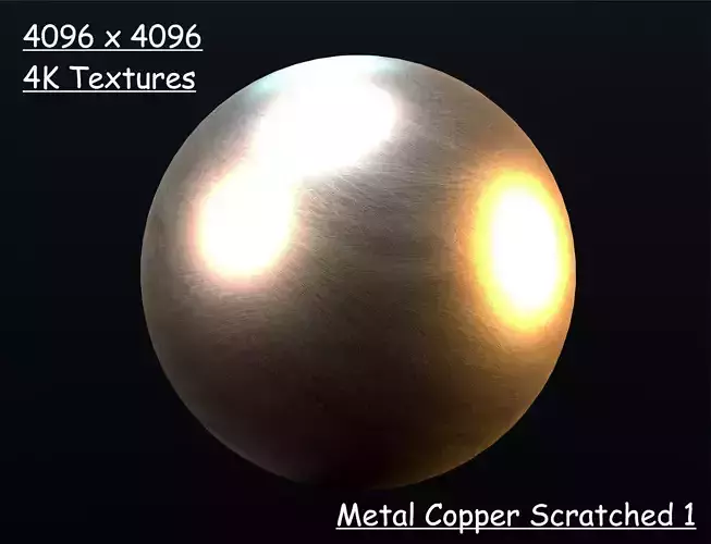 Metal Copper Scratched 1
