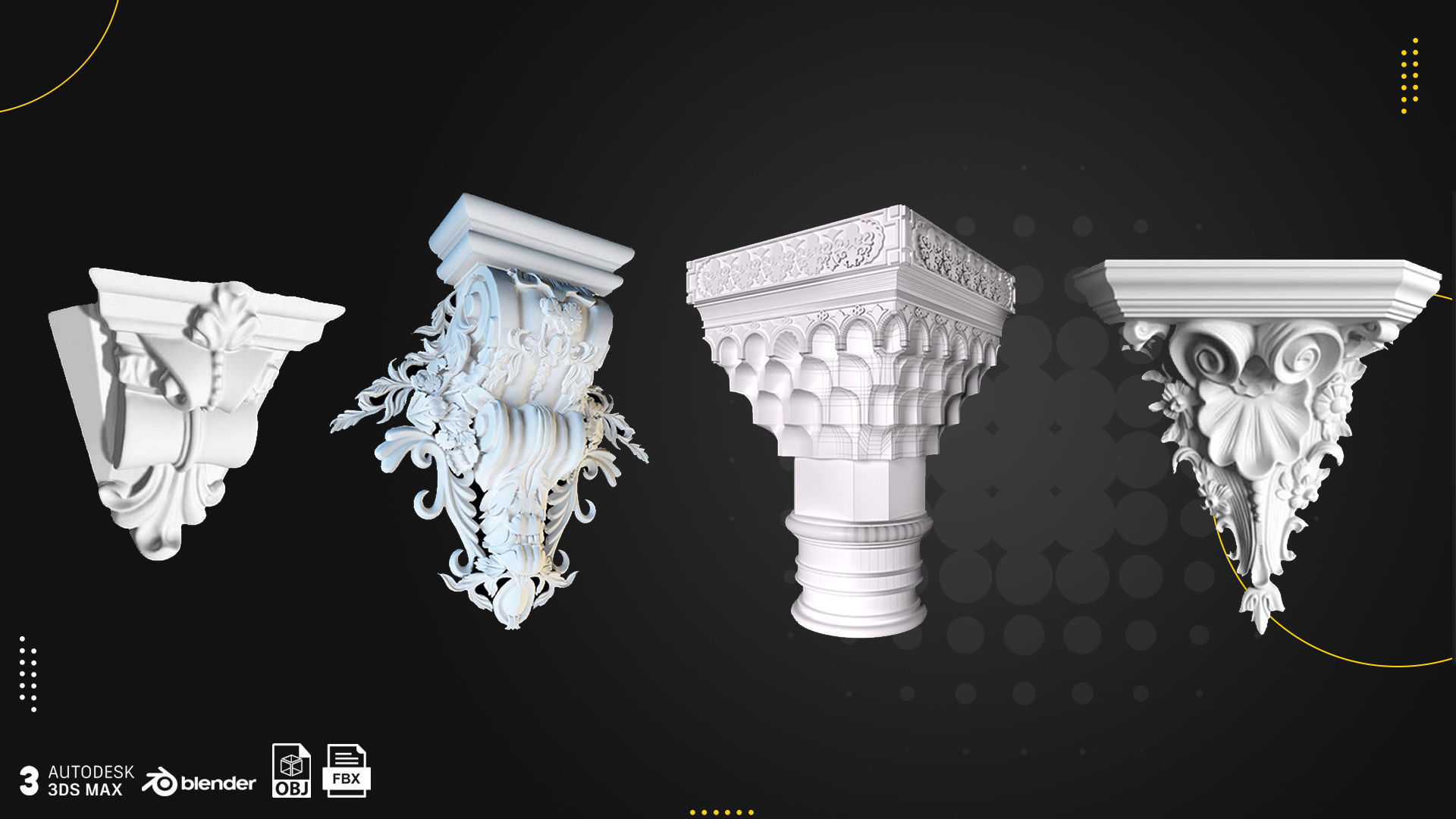 21 Pillars Rome Greece  Persia AND 4 Texture Free 3D model_2