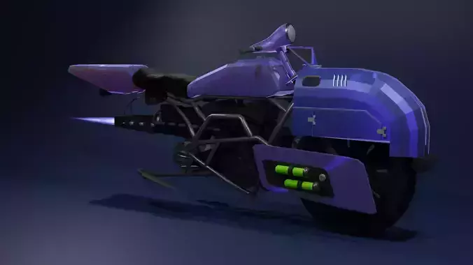 sci-fi motorcycle