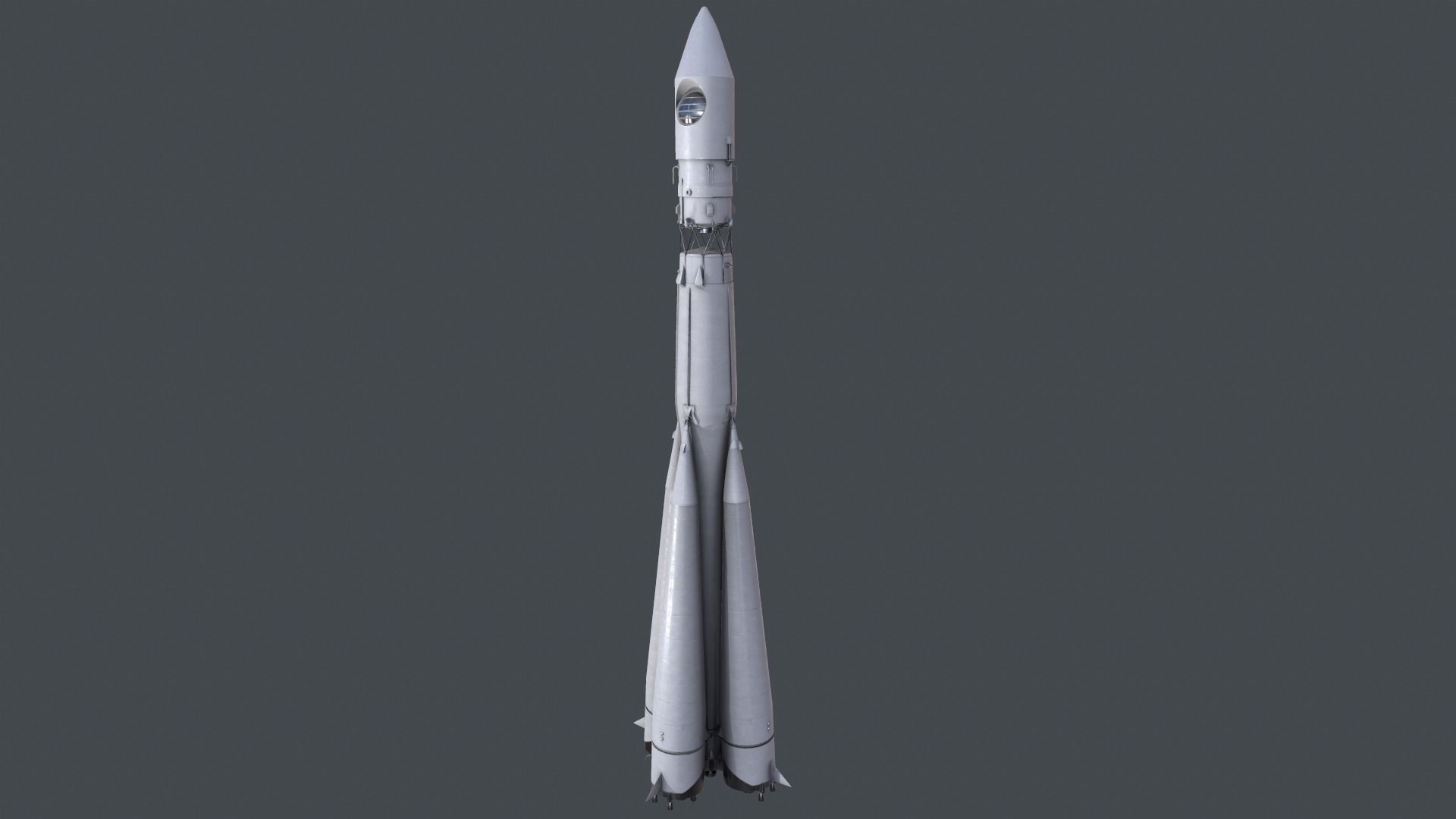 3D model Space Rocket Vostok 1 Low-poly 3D model_3