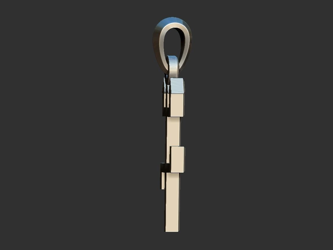 Trident Pendant 3D print model_3
