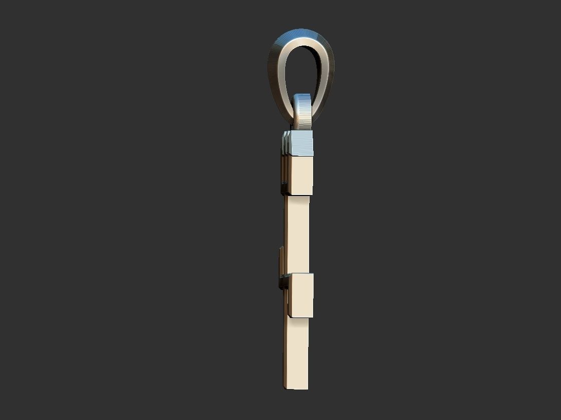 Trident Pendant 3D print model_8