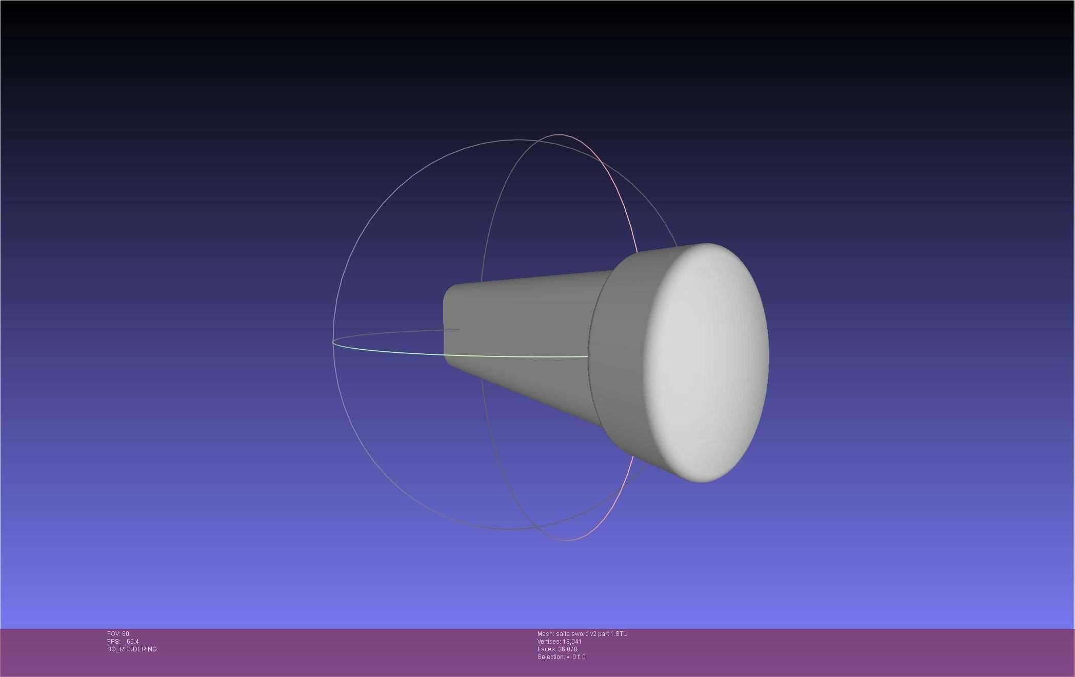 Bleach Saitou Furoufushi Sword And Scabbard 3D print model_126