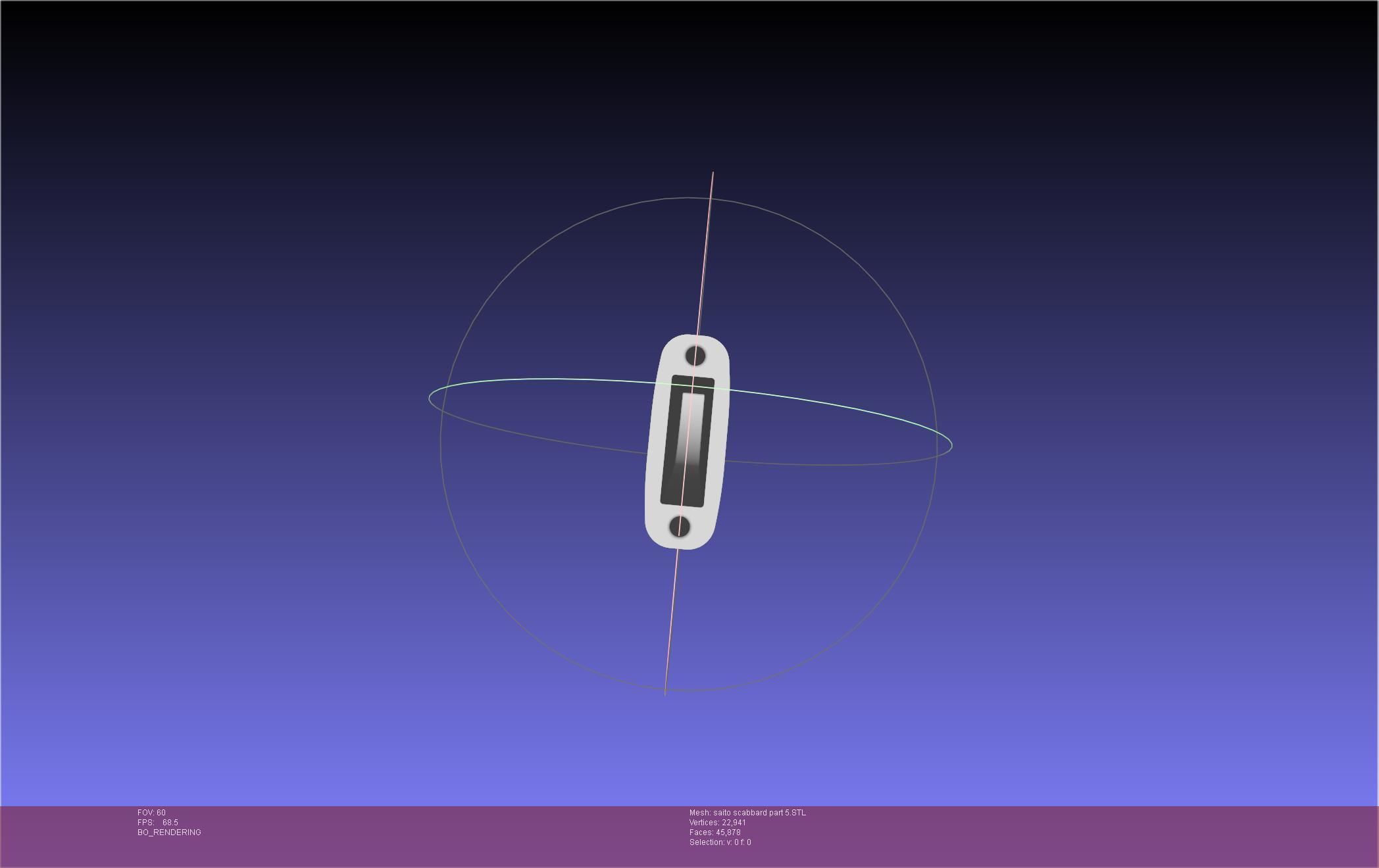 Bleach Saitou Furoufushi Sword And Scabbard 3D print model_106