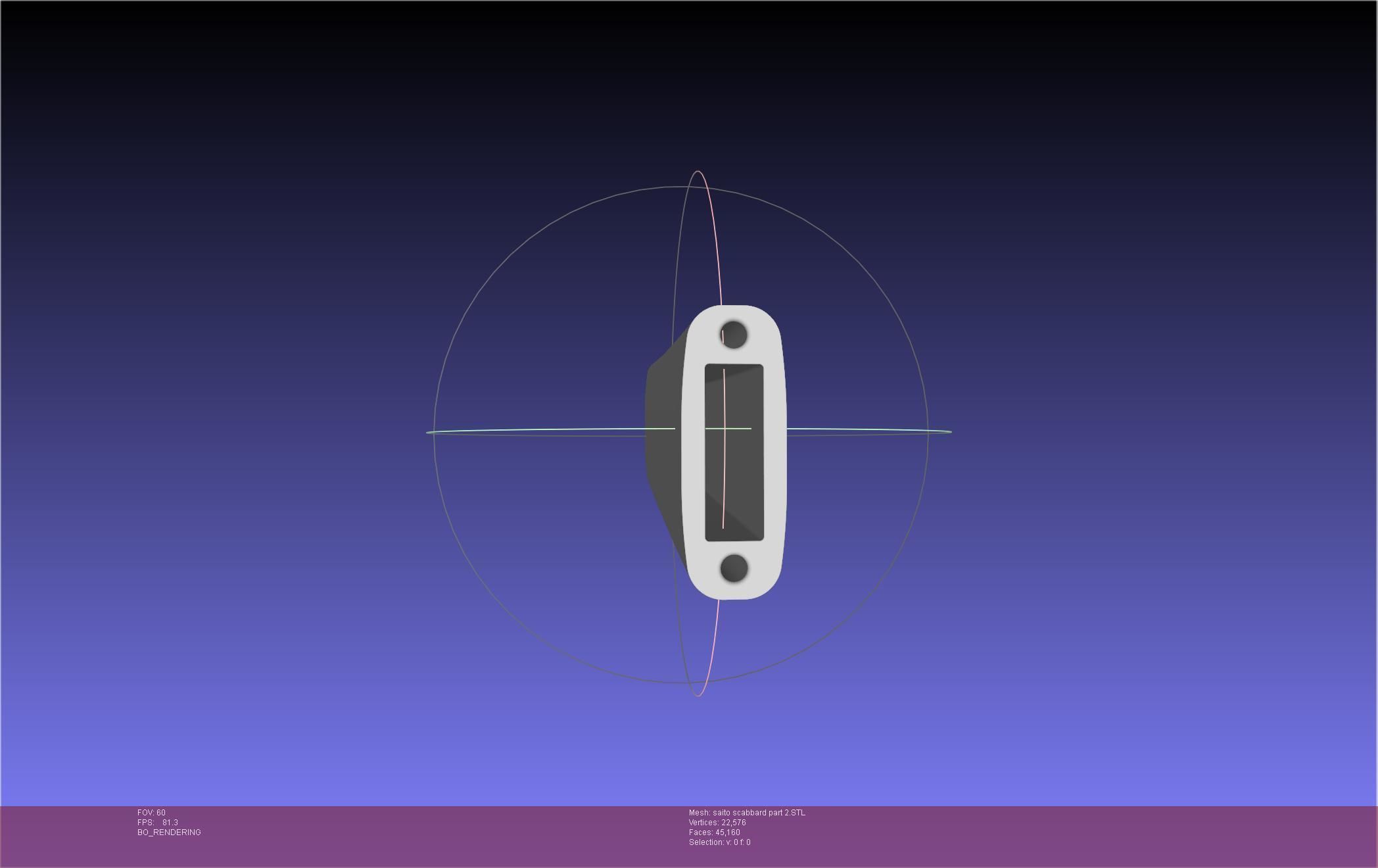 Bleach Saitou Furoufushi Sword And Scabbard 3D print model_97