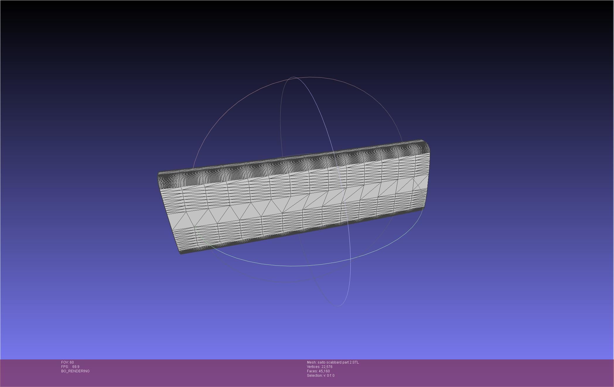 Bleach Saitou Furoufushi Sword And Scabbard 3D print model_101