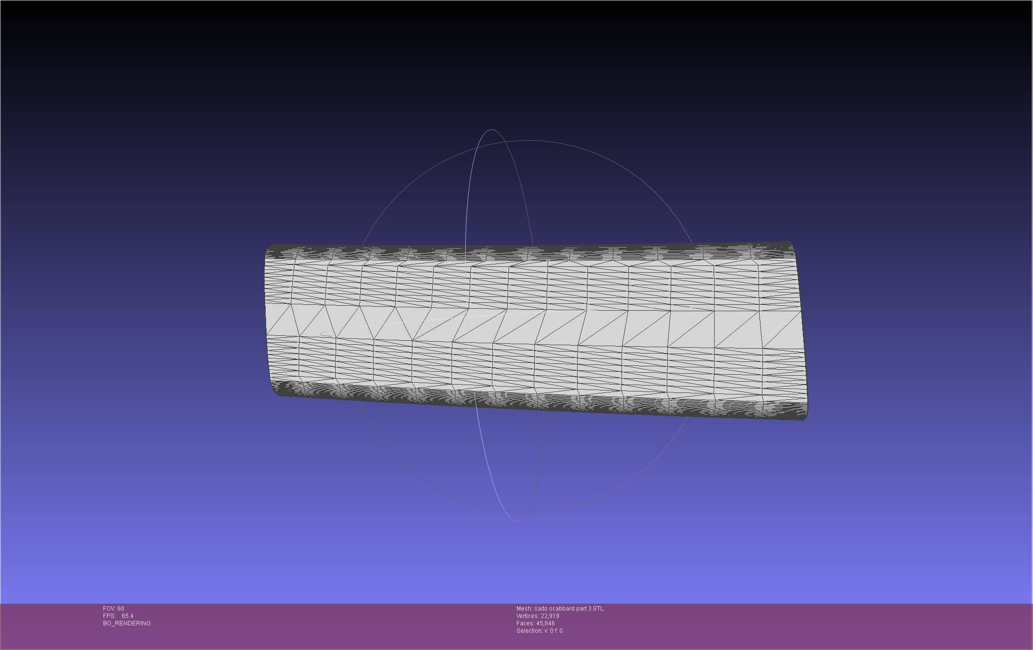 Bleach Saitou Furoufushi Sword And Scabbard 3D print model_103