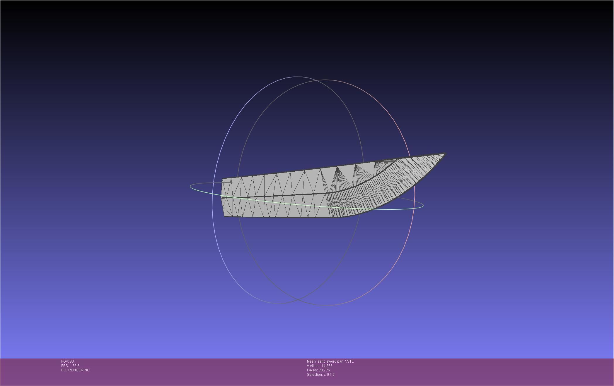 Bleach Saitou Furoufushi Sword And Scabbard 3D print model_78