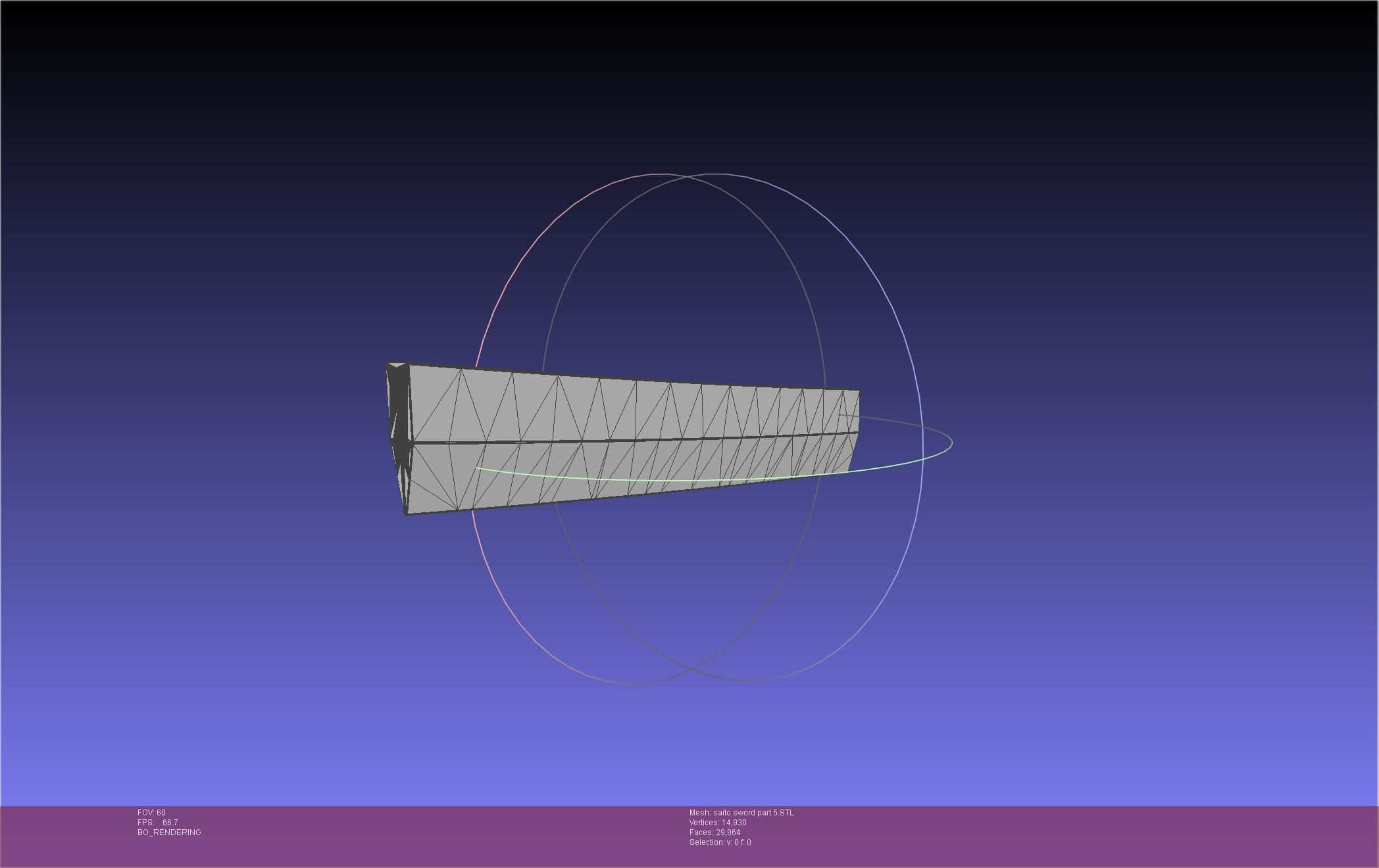 Bleach Saitou Furoufushi Sword And Scabbard 3D print model_71