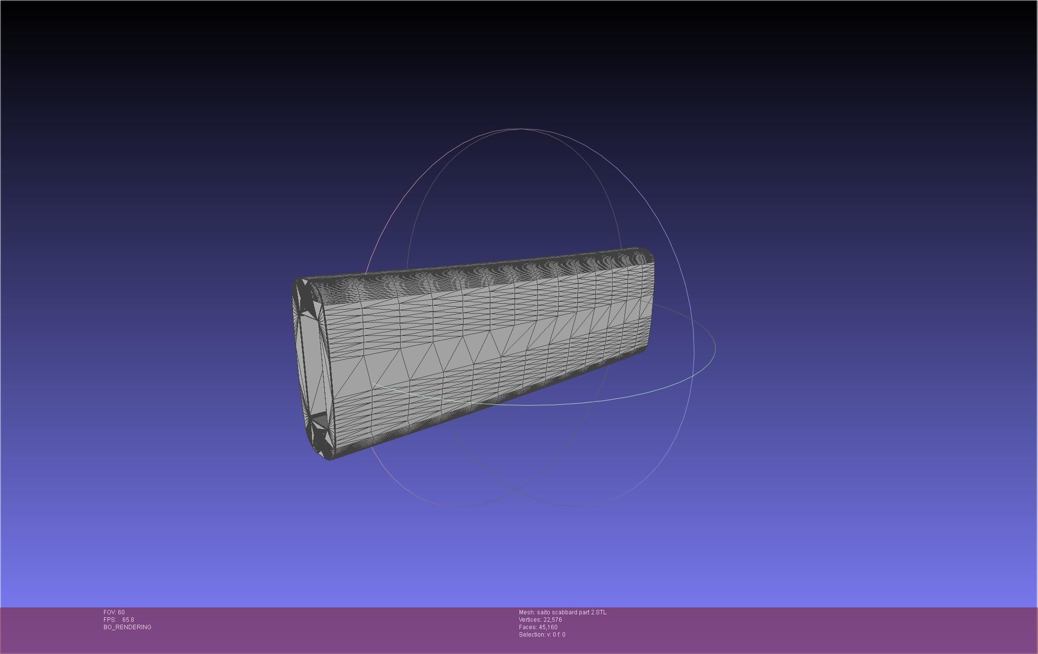 Bleach Saitou Furoufushi Sword And Scabbard 3D print model_99