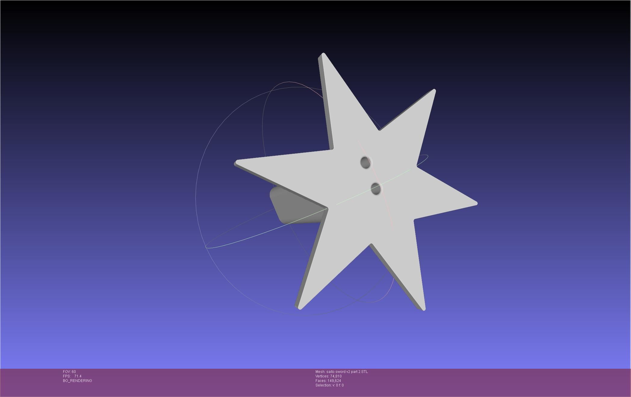 Bleach Saitou Furoufushi Sword And Scabbard 3D print model_131