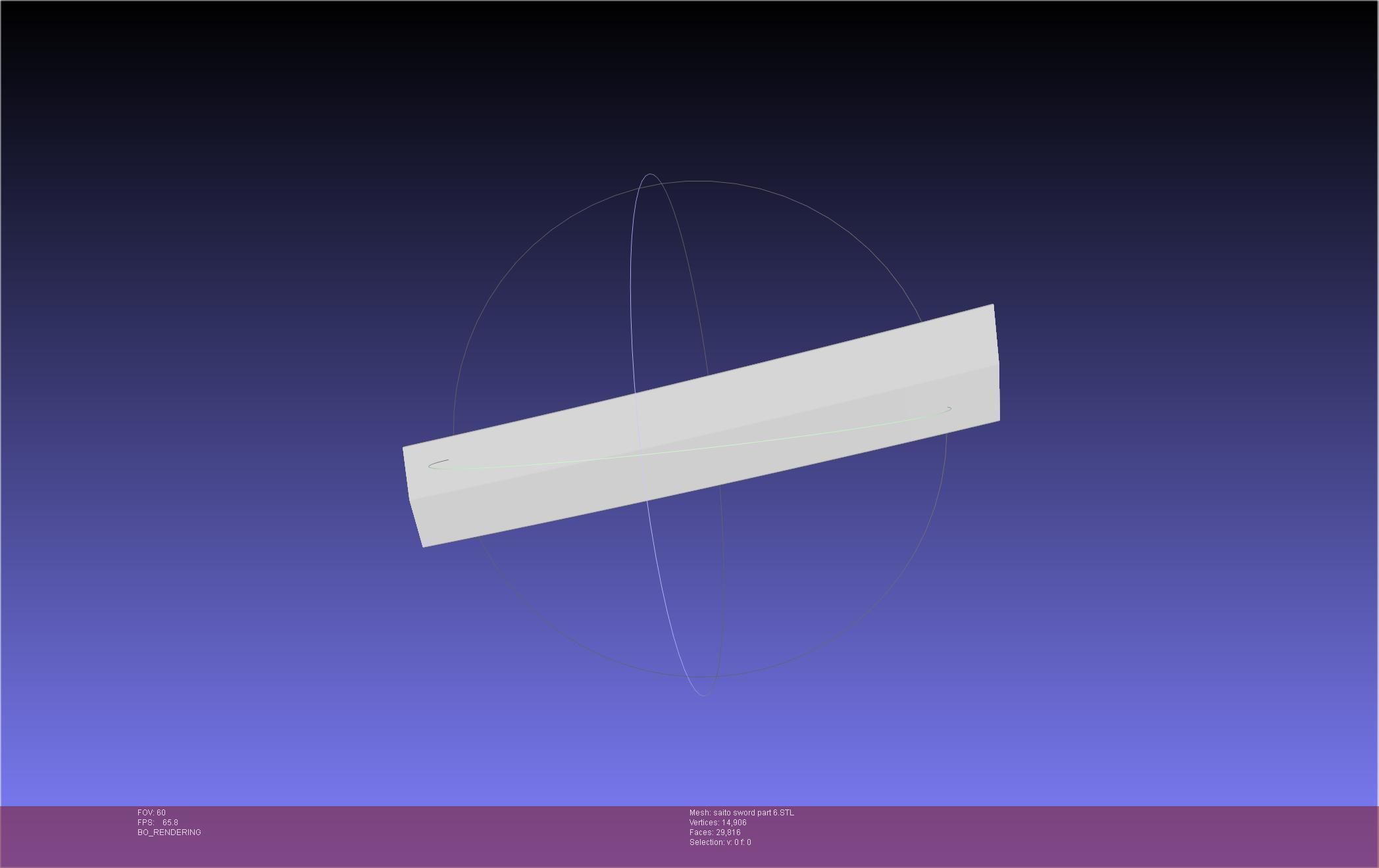 Bleach Saitou Furoufushi Sword And Scabbard 3D print model_74