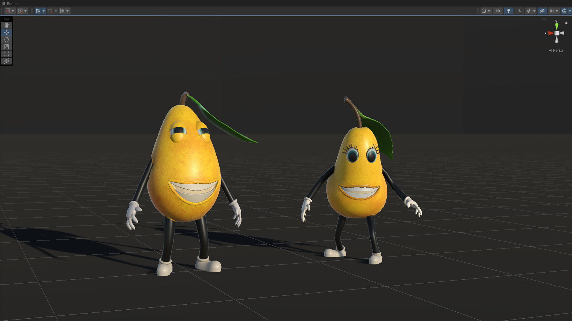 Low-Poly game-ready animated 3D model Pear Characters Low-poly 3D model_31