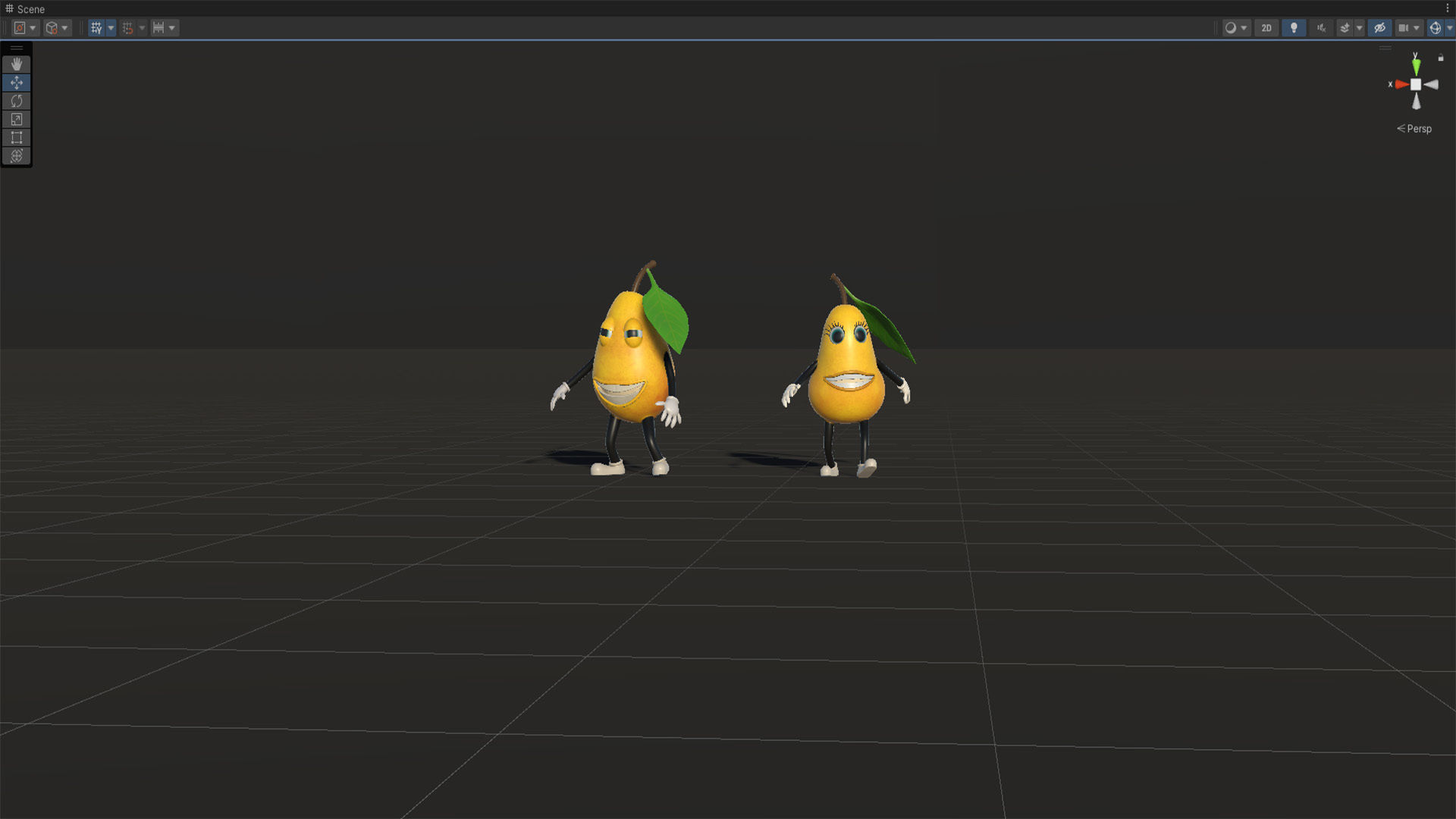 Low-Poly game-ready animated 3D model Pear Characters Low-poly 3D model_32