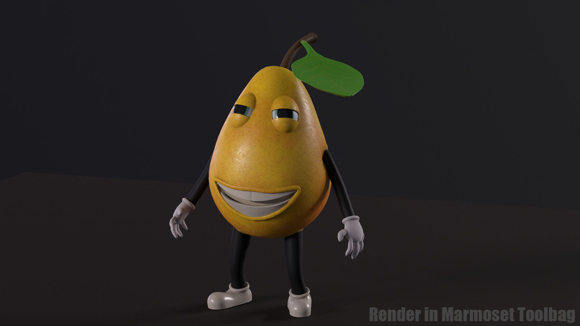 Low-Poly game-ready animated 3D model Pear Characters Low-poly 3D model_20