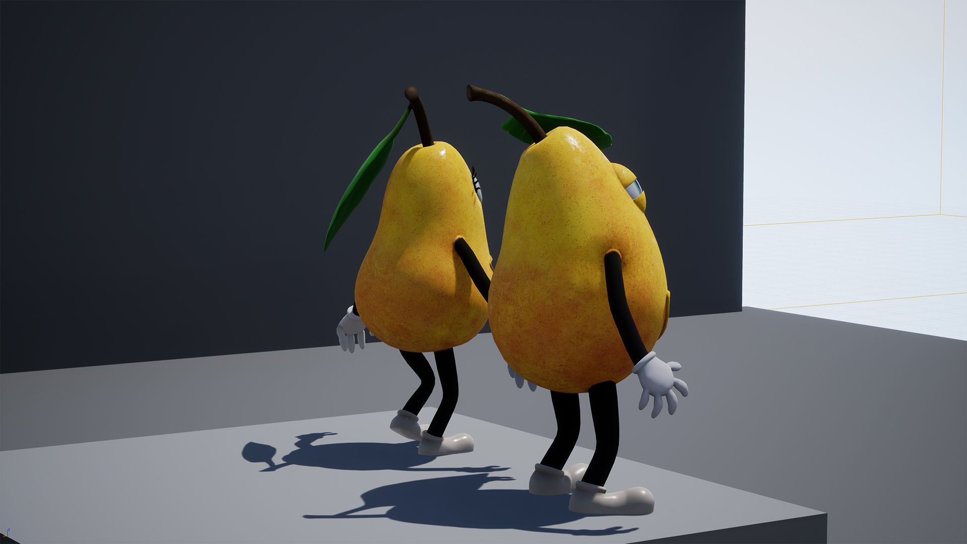 Low-Poly game-ready animated 3D model Pear Characters Low-poly 3D model_8