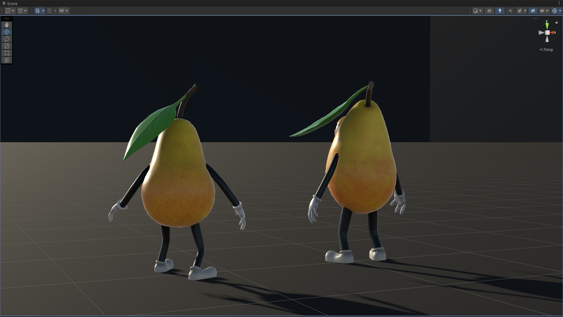 Low-Poly game-ready animated 3D model Pear Characters Low-poly 3D model_11