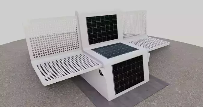 Solar Bench White