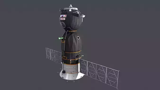 3D Soyuz Spacecraft model Low-poly 3D model
